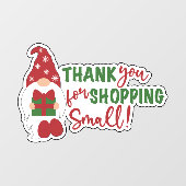 クリスマス格言ありがとうショッピングスモール ウィンドウサイン (シート)