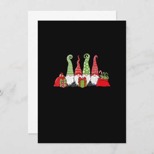 クリスマス格言おもしろいクリスマスイブ冬の雰囲気_ 招待状 (正面/裏面)