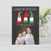 クリスマス格言かわいいお洒落ホリデーフォト シーズンカード (スタンド正面)