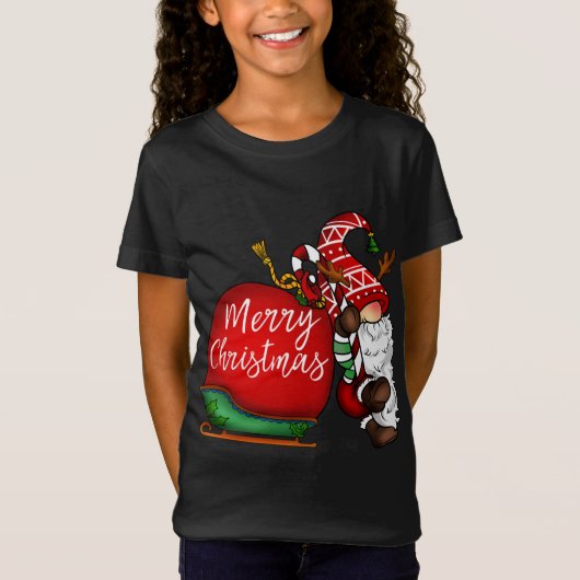 クリスマス格言かわいいガーデン格言 Tシャツ (正面)