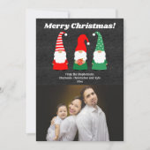 クリスマス格言かわいいホリデーフォト シーズンカード (正面)