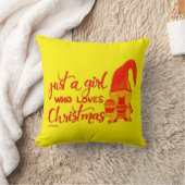 クリスマス格言が大好きな女おもしろいの子 クッション (ブランケット)