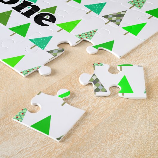 クリスマス格言だけでも可愛い映画パロディのクリスマスツリー ジグソーパズル (側面)