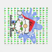 クリスマス格言だけでも可愛い映画パロディのクリスマスツリー フリースブランケット (正面(横))