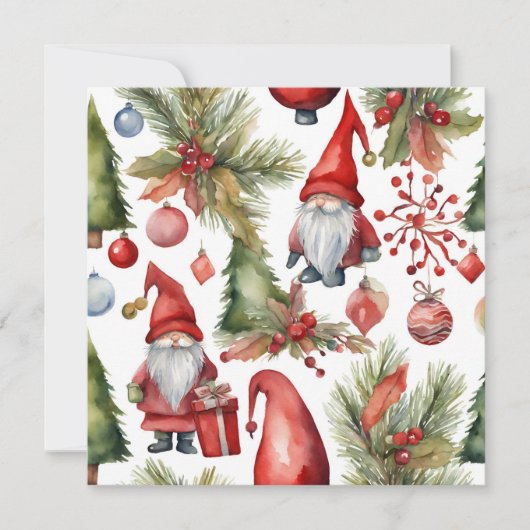 クリスマス格言とオーナメント水色 シーズンカード (正面)