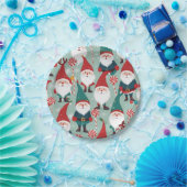 クリスマス格言とキャンディズホリデーパターン ペーパープレート (パーティー)