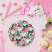 クリスマス格言とキャンディズホリデーパターン ペーパープレート (パーティー)