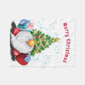 クリスマス格言とギフトフリースブランケット フリースブランケット (正面(横))