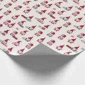 クリスマス格言とギフト素朴国 ラッピングペーパー (角)