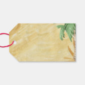 クリスマス格言とスリーを砂に ギフトタグ (裏面横)