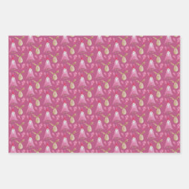 クリスマス格言とトナカイに手袋 ラッピングペーパーシート