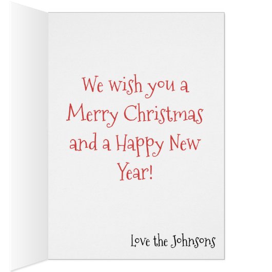 クリスマス格言とプレゼントツリーパーソナライズされた  (内側 (右))