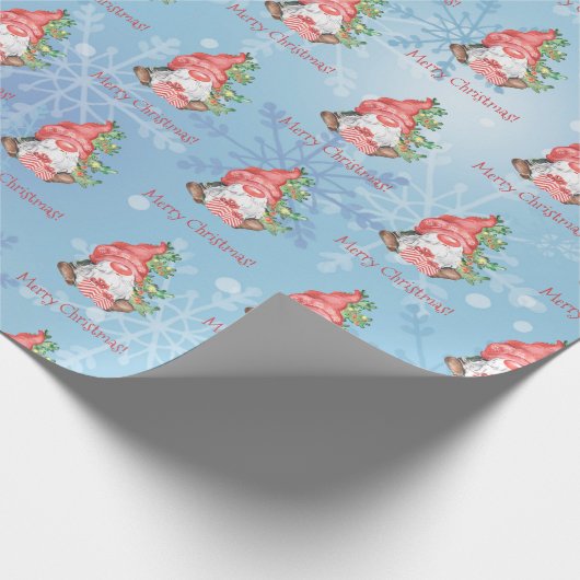 クリスマス格言とプレゼントツリーパーソナライズされた ラッピングペーパー (角)