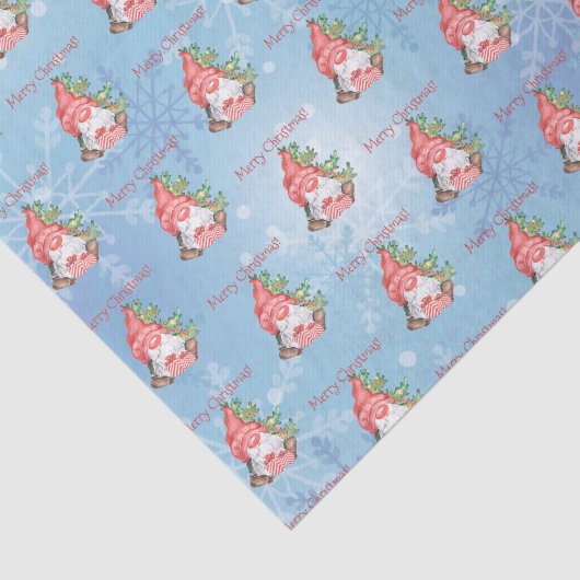 クリスマス格言とプレゼントツリーパーソナライズされた 薄葉紙 (詳細)