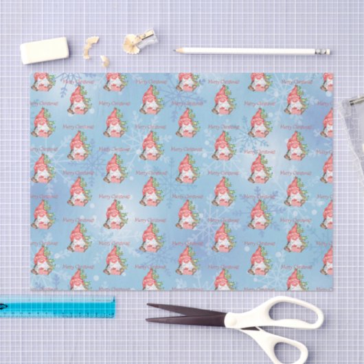 クリスマス格言とプレゼントツリーパーソナライズされた 薄葉紙 (クラフト)