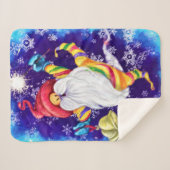 クリスマス格言とベルズベビーシェルパブランケット シェルパブランケット (正面(横))