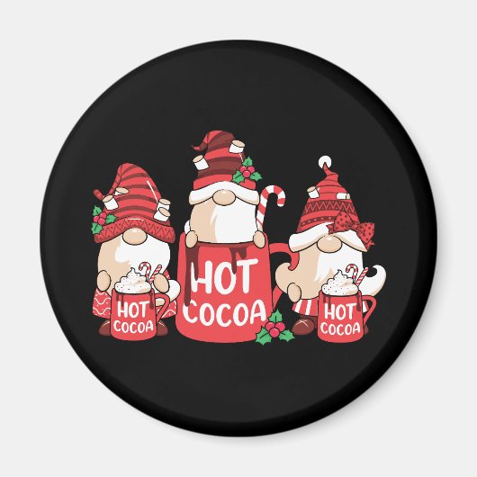 クリスマス格言とホットココア マグネット (正面)