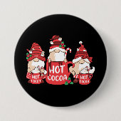 クリスマス格言とホットココア 缶バッジ (正面)