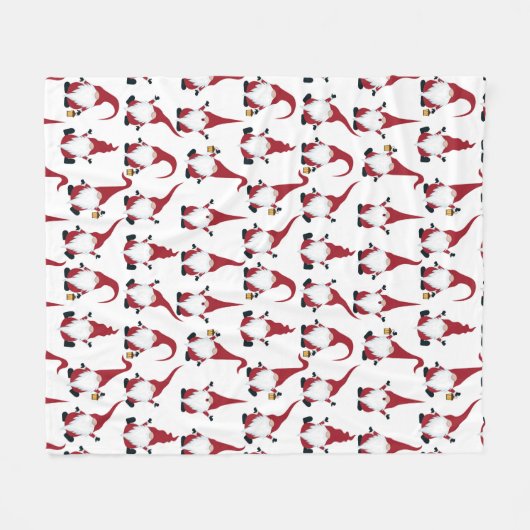 クリスマス格言とランタンウォーターカラーホリデー フリースブランケット (正面(横))