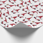 クリスマス格言とランタンウォーターカラーホリデー ラッピングペーパー (角)
