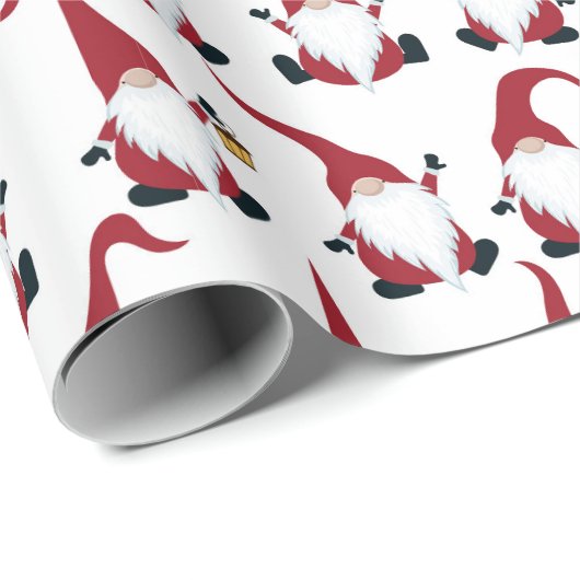 クリスマス格言とランタンウォーターカラーホリデー ラッピングペーパー (ロールコーナー)