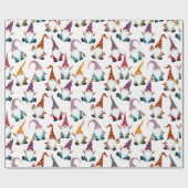 クリスマス格言とランタンウォーターカラーホリデー ラッピングペーパー (フラット)