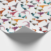 クリスマス格言とランタンウォーターカラーホリデー ラッピングペーパー (角)