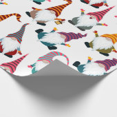 クリスマス格言とランタンウォーターカラーホリデー ラッピングペーパー (角)