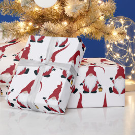 クリスマス格言とランタンウォーターカラーホリデー ラッピングペーパー