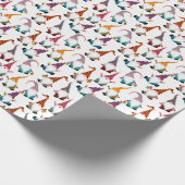 クリスマス格言とランタンウォーターカラーホリデー ラッピングペーパー (角)