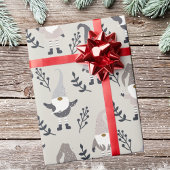 クリスマス格言と緑 ラッピングペーパー