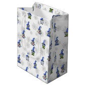 クリスマス格言と雪片 ミディアムペーパーバッグ (裏面アングル)