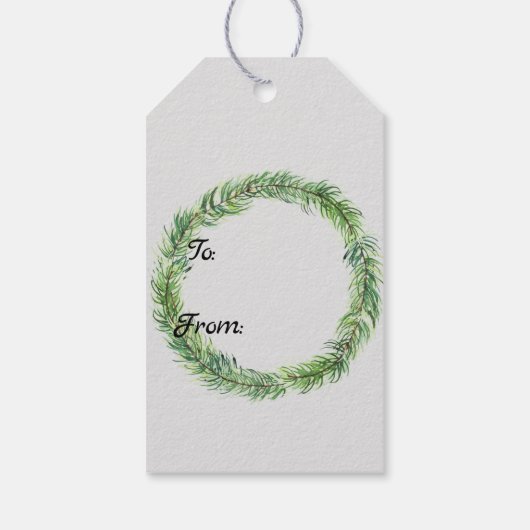 クリスマス格言のパタパーソナライズされたーン ギフトタグ (裏面)