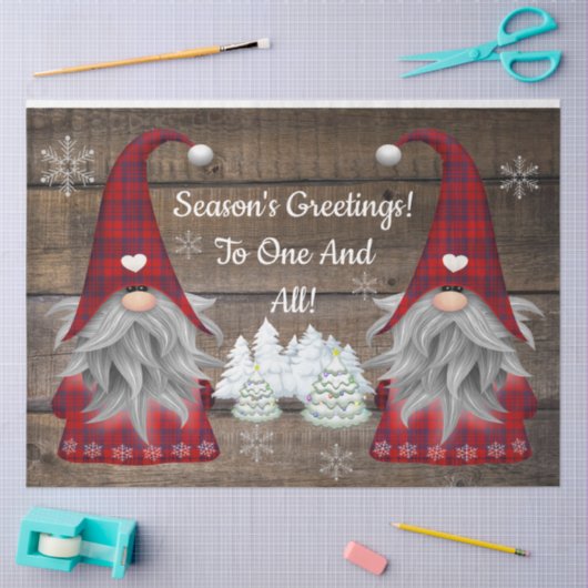 クリスマス格言の季節の挨拶素朴の森 薄葉紙 (クラフト)