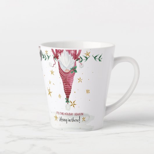 クリスマス格言の星つるがあその葉 カフェラテマグ (右)