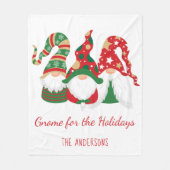 クリスマス格言の祝日パーソナライズされた フリースブランケット (正面)