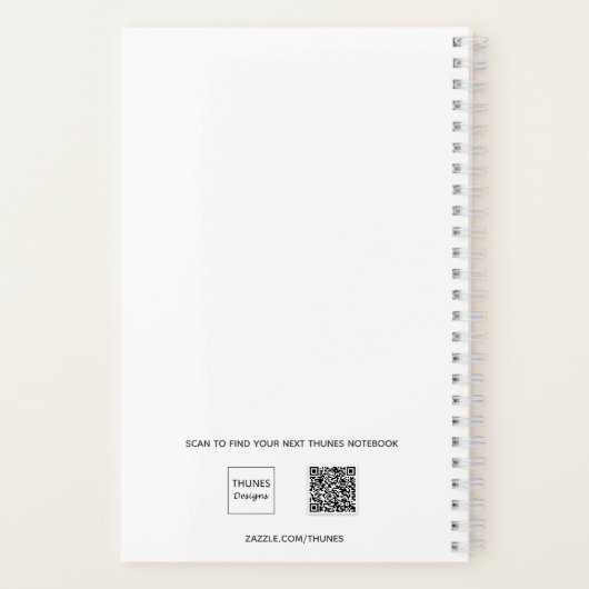 クリスマス格言の赤い白のリスト名 ノートブック (裏面)