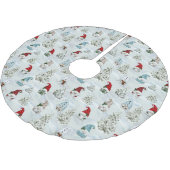 クリスマス格言の雪の水の色の休日 ブラッシュドポリエステルツリースカート (アングル)