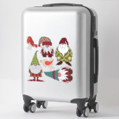 クリスマス格言の鳥 シール (スーツケース)
