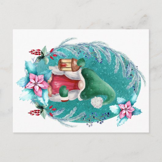 クリスマス格言はがき – 愛らしい休日 ポストカード (正面)