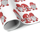 クリスマス格言イン赤い水のカラーホリデー ラッピングペーパー (ロールコーナー)