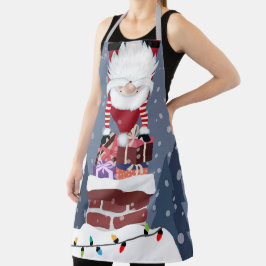 クリスマス格言イン・ザ・チムニー エプロン
