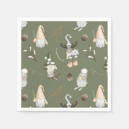 クリスマス格言ウッドランド スタンダードカクテルナプキン