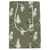 クリスマス格言ウッドランド ミディアムペーパーバッグ (正面)