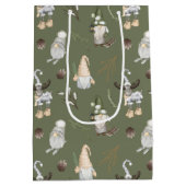 クリスマス格言ウッドランド ミディアムペーパーバッグ (裏面)