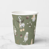 クリスマス格言ウッドランド 紙コップ (裏面)