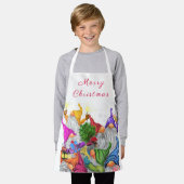 クリスマス格言エプロンギフトお祝い エプロン (着用した状態)