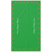 クリスマス格言オングリーンテーブルクロス テーブルクロス (正面)