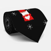 クリスマス格言オンブラック ネクタイ (ロール)