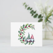 クリスマス格言オンホリーベリーウィッグ ポストカード (スタンド正面)